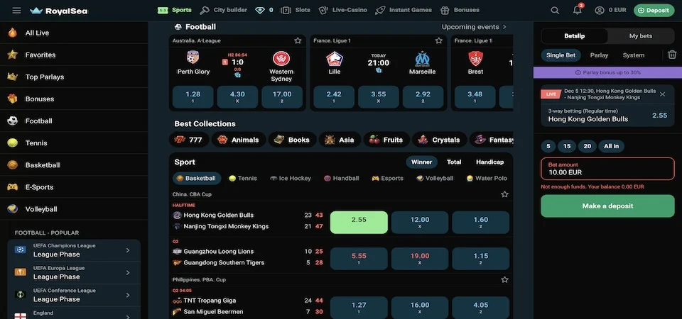 RoyalSea Casino — sportske oklade